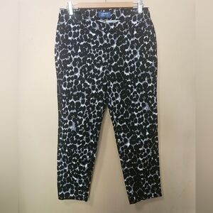 Old Navy Harper Mid Rise Animal Print Pants Women's Size 4 Regular
